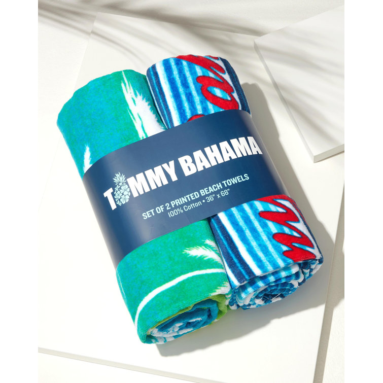 Tommy Bahama Home Printed Beach 100% Cotton Bath Towels