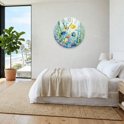 Horloge murale paysage et nature