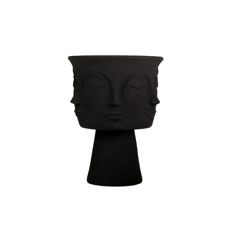 Pot Planter, 62cm H x 49cm W x 49cm D, Black