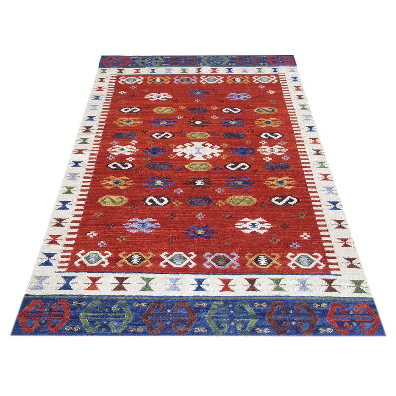 Southwestern Wool Hand Woven Area Rug, Rectangle 155 x 240cm