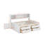 Lit de jour double avec 2 armoires, tablettes et tiroirs-332234862