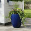 Pot à fleurs intérieur / extérieur en céramique moderne avec trou de drainage-1060103943