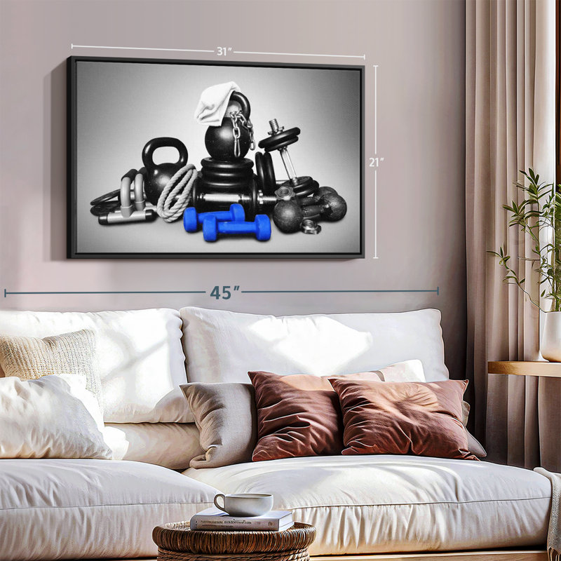 "Art de l'équipement de musculation", H 21 po x l 31 po