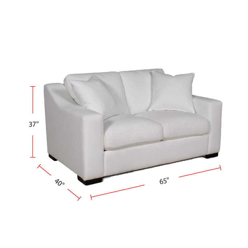 Teneka Upholstered 65'' Loveseat
