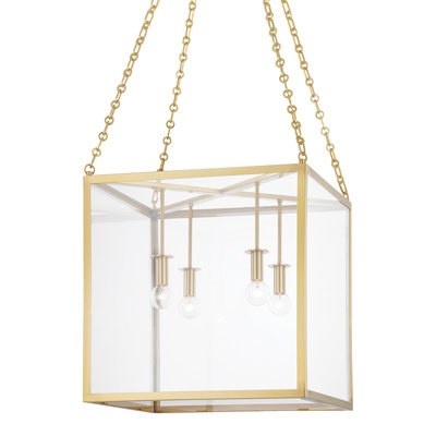 Catskill - 4 Light Small Pendant - Aged Iron Finish