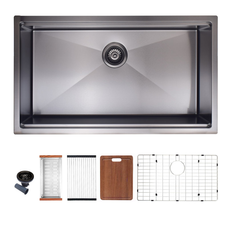 32'' L Single Bowl Stainless Steel Kitchen Sink