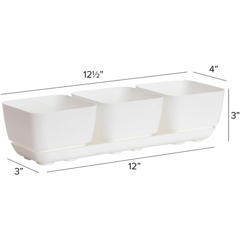Zosha Pot Planter, White