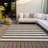 Lovell Washable Striped Indoor / Outdoor Rug-1988569904