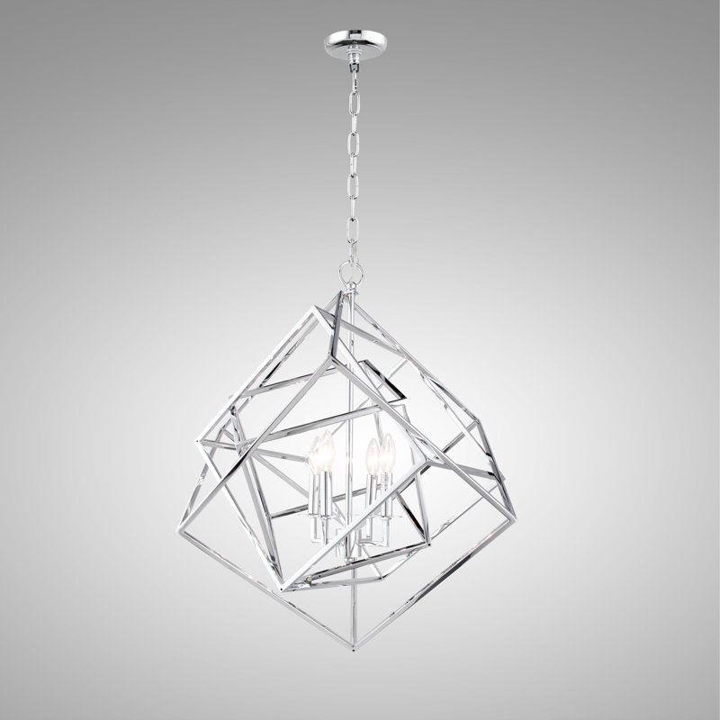 Ellenboro 4 - Light Dimmable Chandelier, Chrome