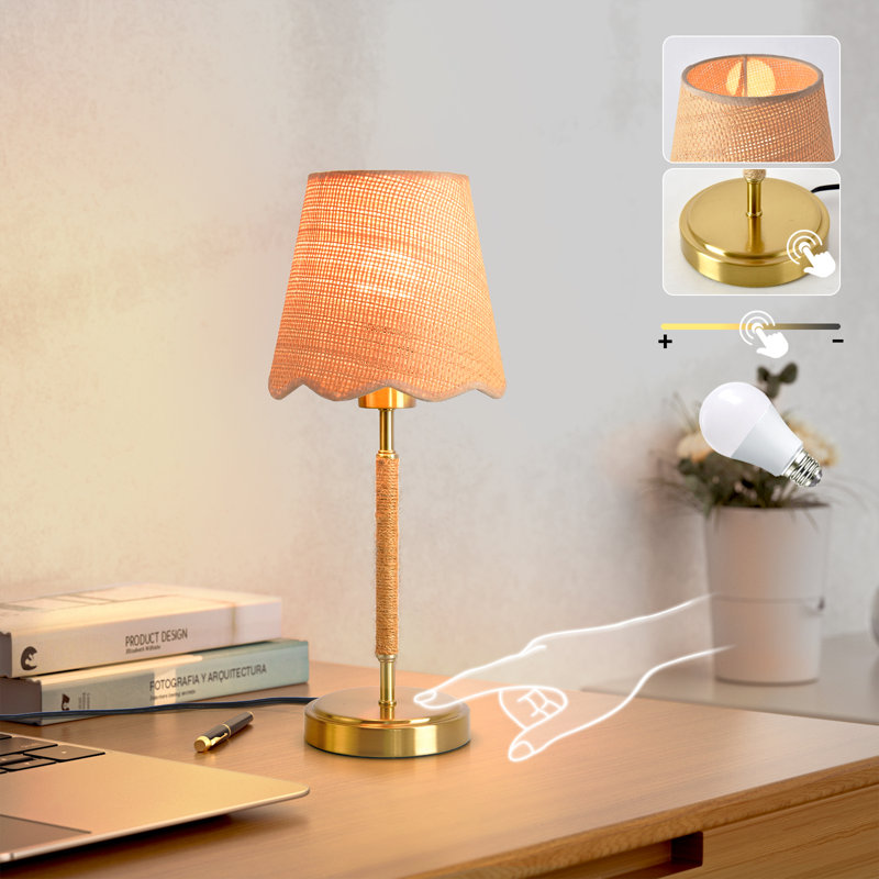 18.5 Inch Boho Touch Dimmable Table Lamp