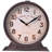 Analog Metal Quartz Movement / Crystal Tabletop Clock in Brown