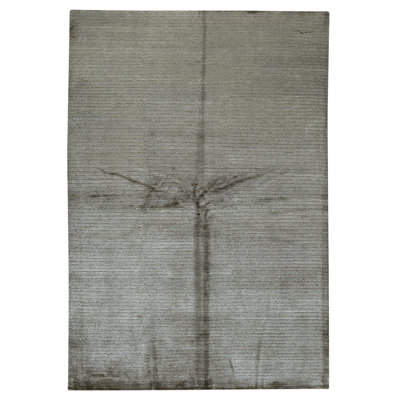 Hand Knotted Area Rug in Olive