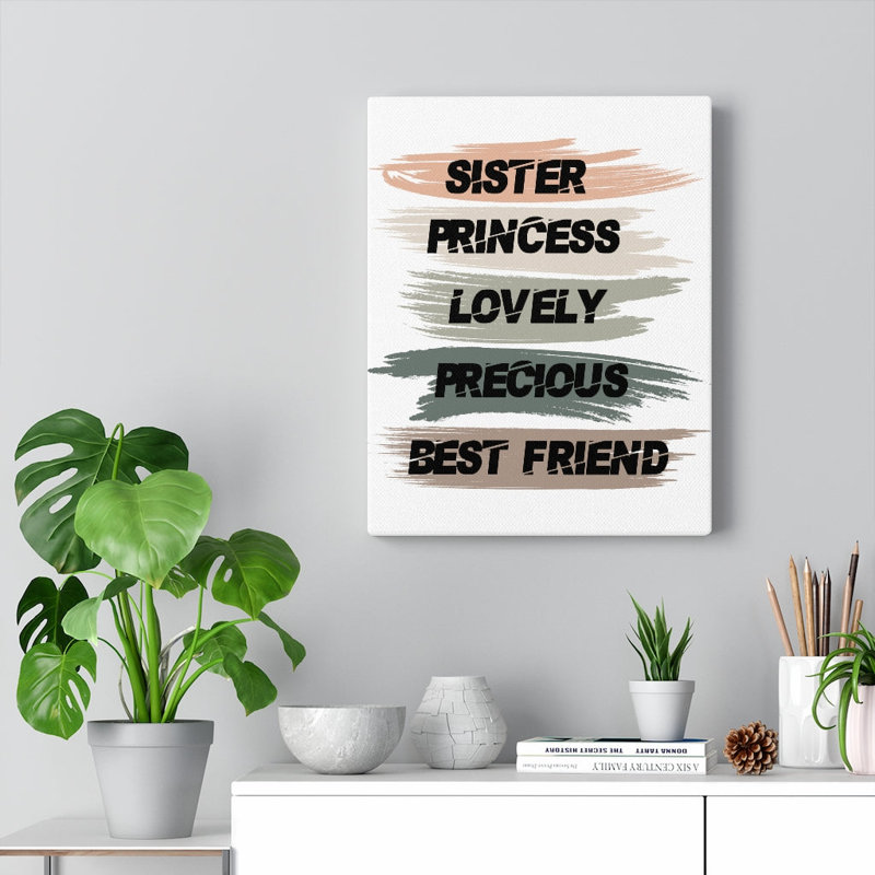 Sister Princess Lovely - Wrapped Canvas Print