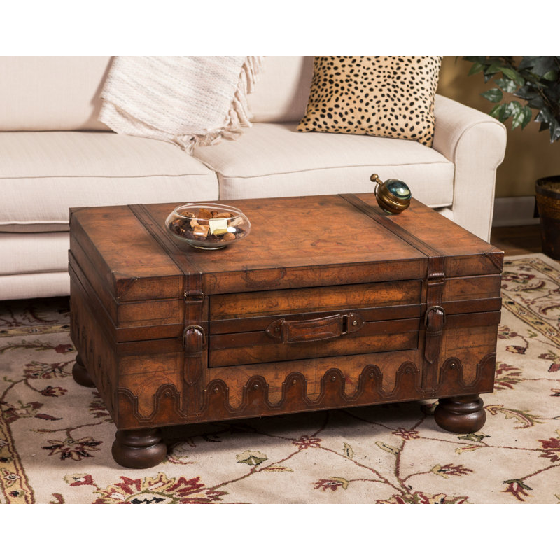 Vasco Old World Map Trunk Table