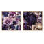 Thame - Ensemble de 2 collages floraux carrés-101846931-101846933