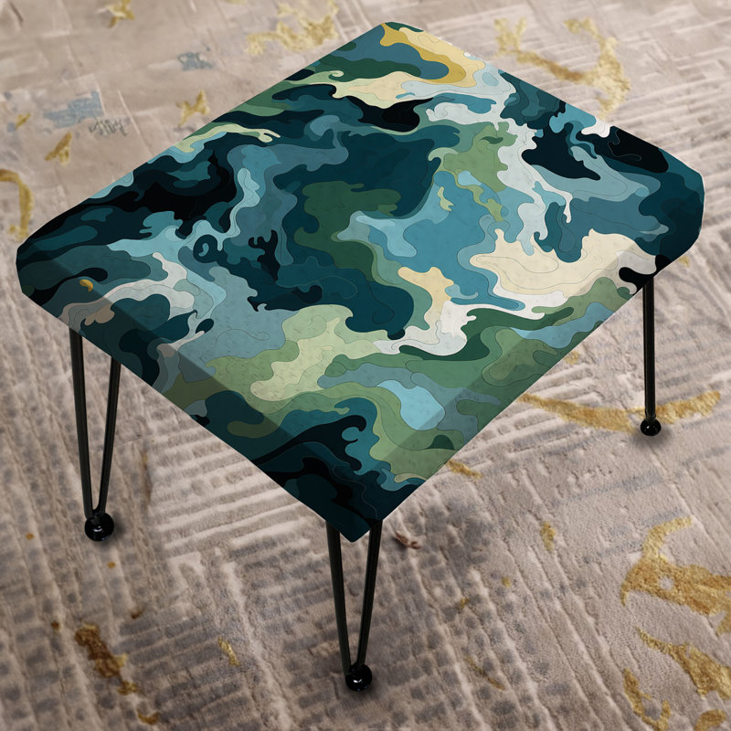 Motifs nomades - Repose-pieds rectangulaire camouflage