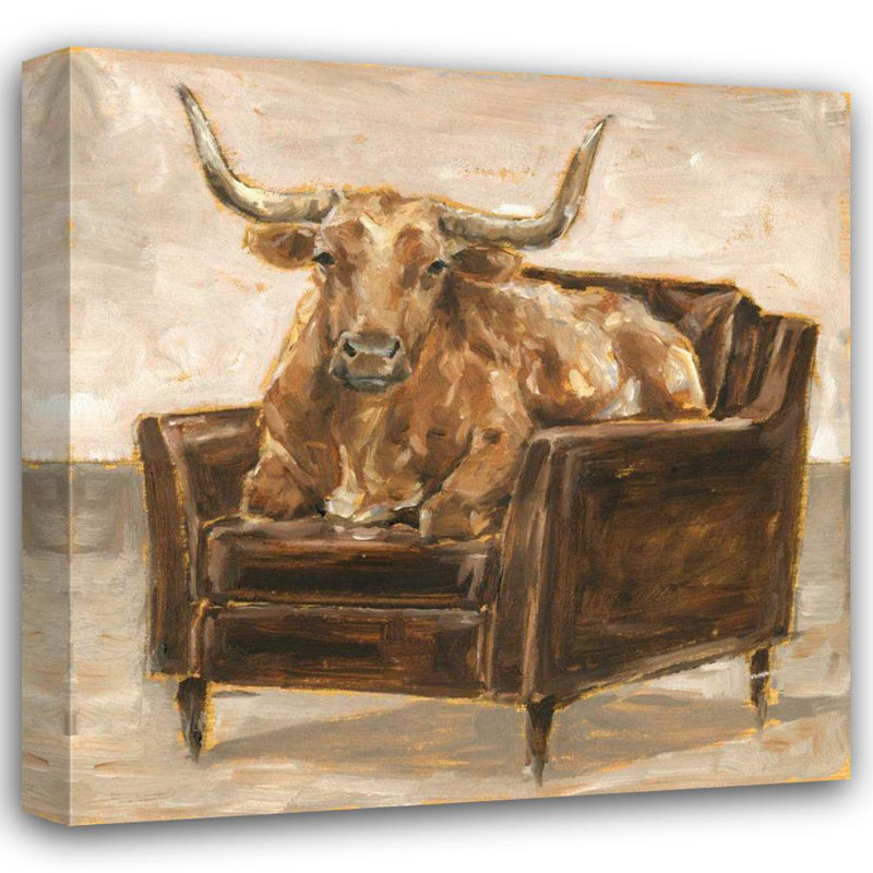 Art sur toile tendue par Trinx Harper, Ethan, "Refined Comfort IV", H 28 po x l 28 po