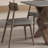 Sintered stone ash dining table set-109663807