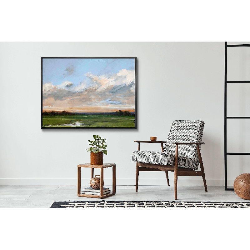 Solace I - Artist Enhanced Canvas Print, 20" H x 24" W x 1.75" D, White Framed Canvas