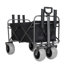 Wagons robustes et tendance à double usage - Chariot lourd à pneus ballons de 9 po avec ensemble imperméable et système de cerclage unique et chariot compact à roues de 360 ° de 6 po