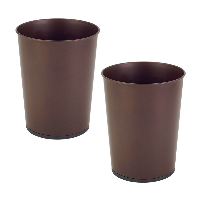 Bronze Stainless Steel Compact Waste Basket