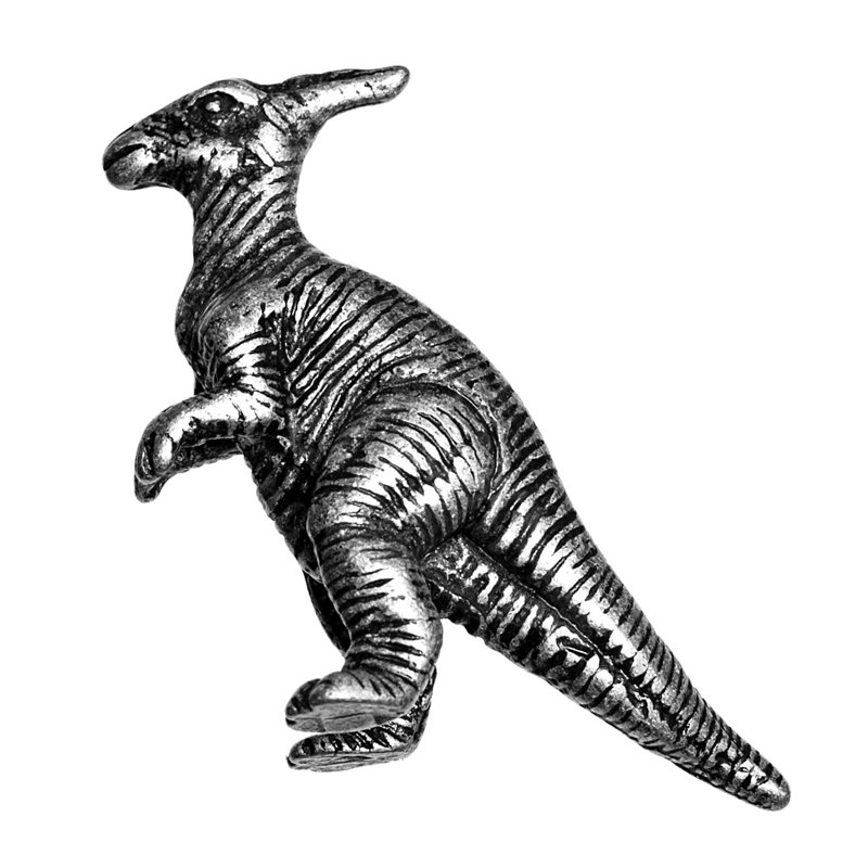 Poignée fantaisie surdimensionnée 2 po Dinosaur, Étain