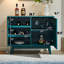 Buffet avec rangement et étagère de rangement pour bouteilles de vin