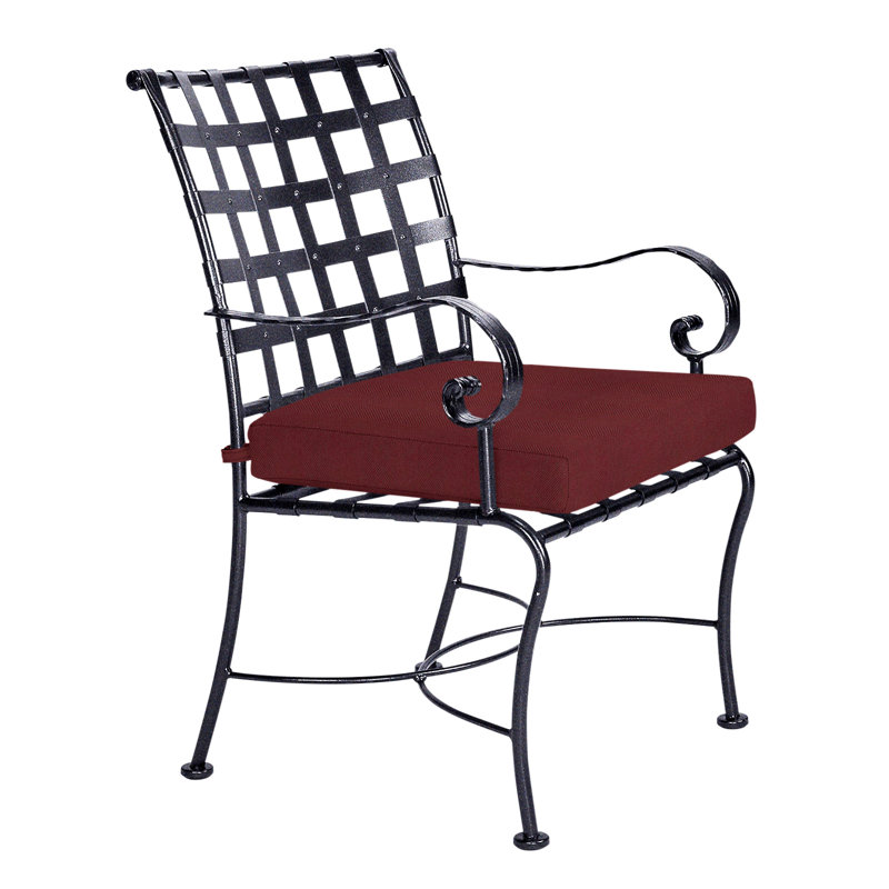 Classico Outdoor Dining Armchair, Graphite, Flagship Stone Sunbrella®