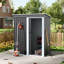 Senga 5ft. W x 3 ft. D Metal Pent Tool Shed Garden Shed
