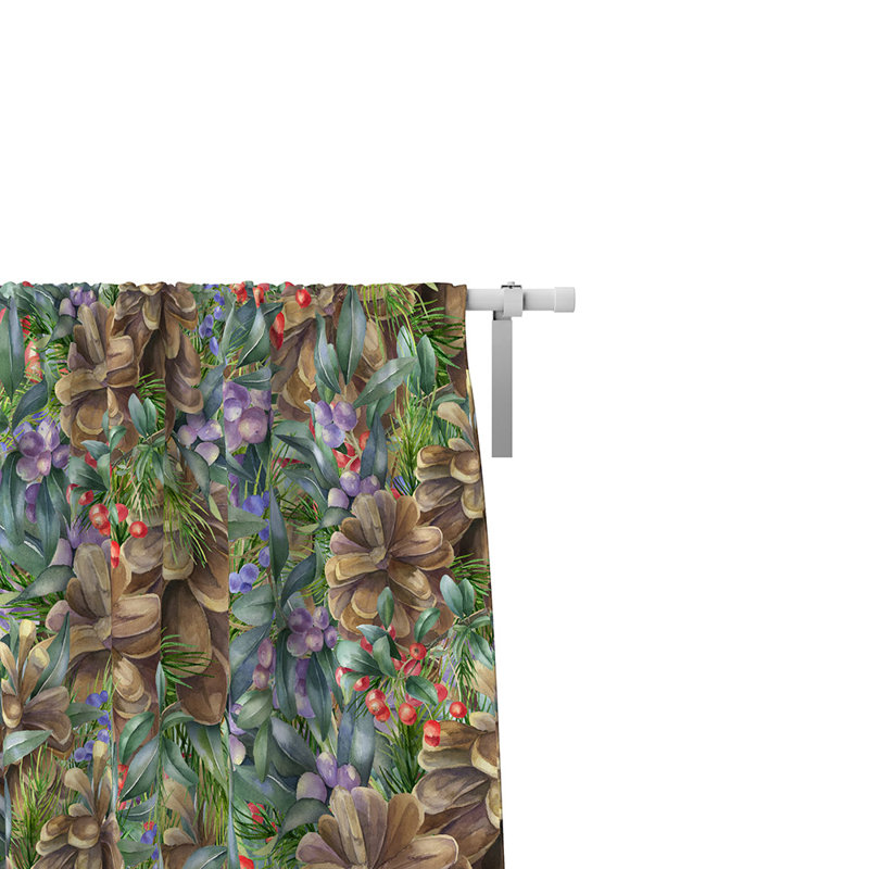 Panneaux de rideaux semi-transparents abstraits, L 20 po x L 52 po