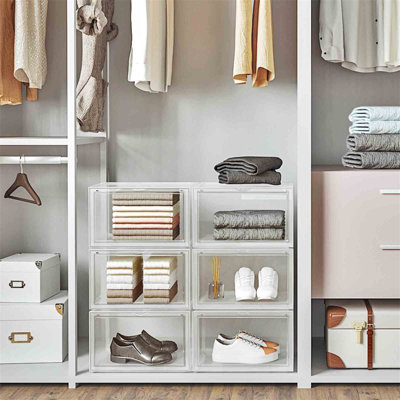 6 Pair Shoe Storage Box