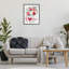 «Red Love Bouquet», art de la giclée encadrée par lettré et doublé-102998260-102998261