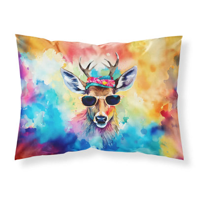 Art Print Fabric Standard Pillowcase, Vibrant Artistic Design, Breathable Moisture-Wicking, Low Maintenance Easy Care Pillow Cover
