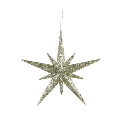 12cm Acrylic Astrology & Stars Holiday Shaped Ornament
