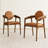 Wooden Dining Chair Set of 2 w/Rubber Wood Frame Padded Seat & Back Armrests-520041560