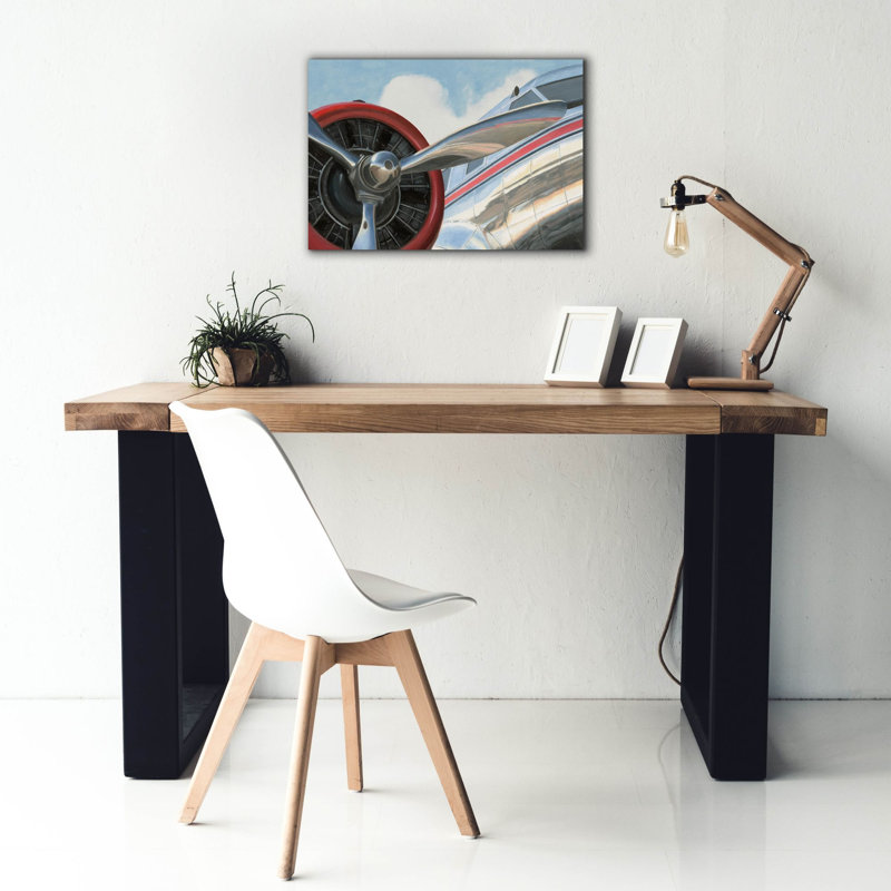 «Travel By Air 1 V2 No Words» par Marco Fabiano, art mural sur toile, H 18 po x l 26 po x P 0,75 po
