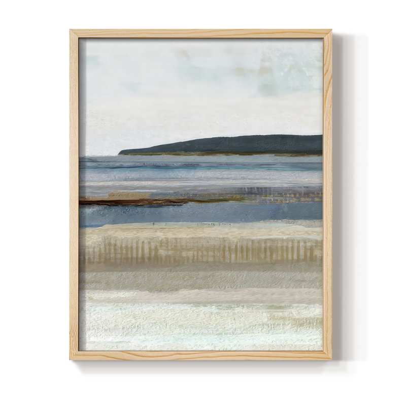 Reproduction encadrée Saltwater Bay II - bois massif, Naturel, H 11 po x l 9 po