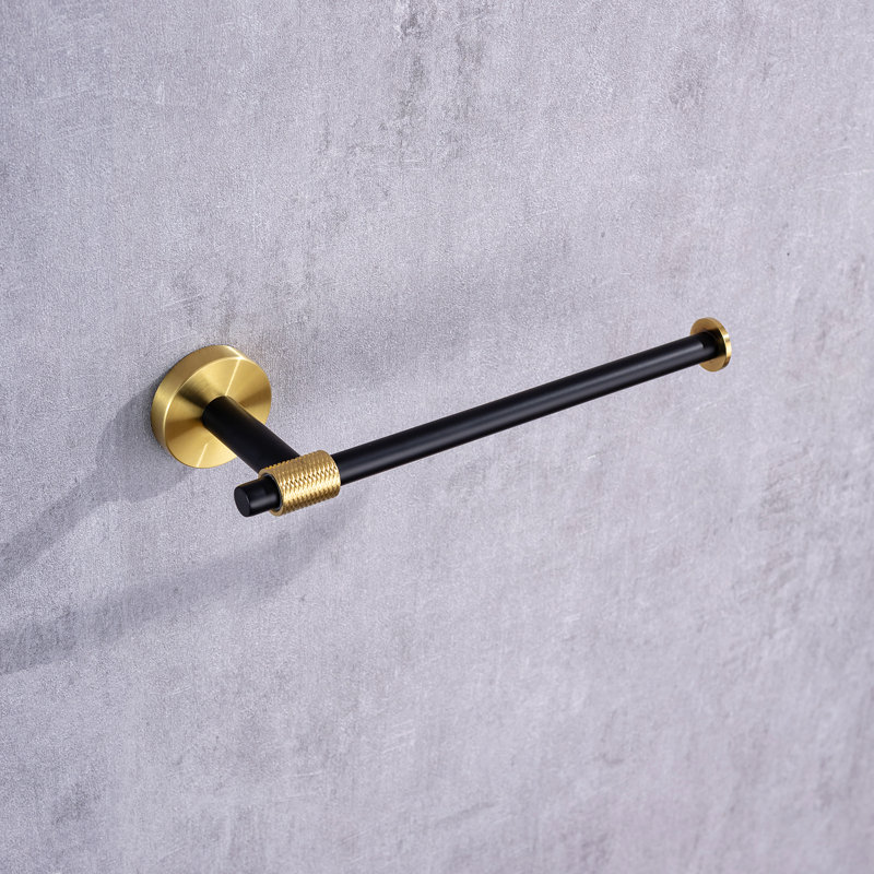 5 - Piece Bathroom Hardware Set, Gold/Black