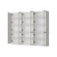 Bibliothèque à 78 niveaux H 78,7 po x l 94,5 po avec portes en verre et lumière DEL-930998730