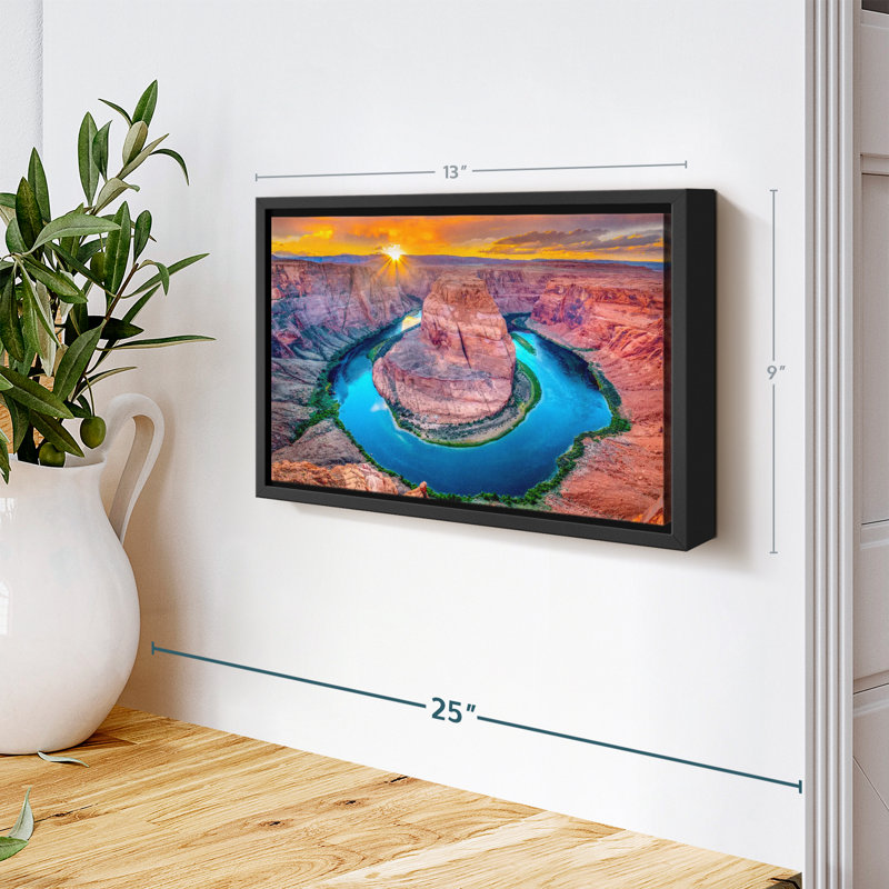 Nature " Magic Horseshoe Bend Wall Art ", 9" H x 13" W