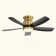 42 Inch Flush Mount Ceiling Fans With LED Light 22W And Remote Control 5 ABS Fan Blades For Bedroom Patio