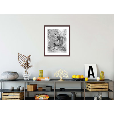Le bon Samaritain d'après Delacroix par Vincent van Gogh, impression giclée encadrée