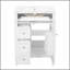 Meuble-lavabo 24 po avec lavabo supérieur, meuble-lavabo moderne avec 2 tiroirs et un tiroir basculant, meuble-lavabo simple-1115091427