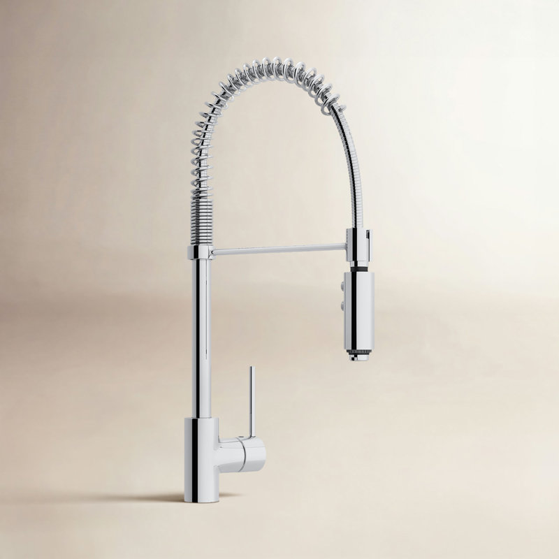 AllModern Jamar Pull Down Kitchen Faucet, Polished Chrome