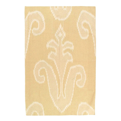 Floral Area Rug in Beige