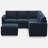 Aubade L-Shaped Modular Storage Sofa Set-685544384