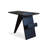Harper Solid Walnut Side Table with Magazine Rack-1922591949
