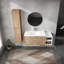 Meuble-lavabo mural 48 po avec lavabo et armoire latérale, portes à fermeture douce, armoire combinée 48 po-1086093584