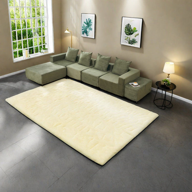 Canapés modulaires en velours côtelé de qualité supérieure, style moderne pour les espaces de vie compacts
