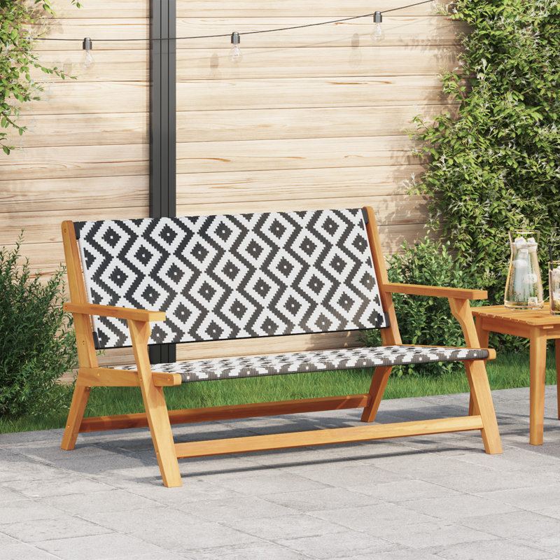 Solid Wood Acacia Outdoor Bench